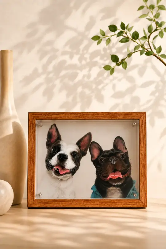 12 × 10 in (30 × 25 cm) Full Body Pet Portrait