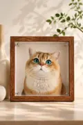 12 × 12 in (30 × 30 cm) Custom Pet Portrait | Premium Size