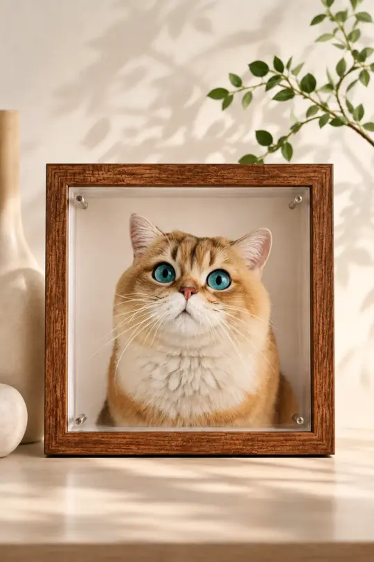 12 × 12 in (30 × 30 cm) Custom Pet Portrait | Premium Size