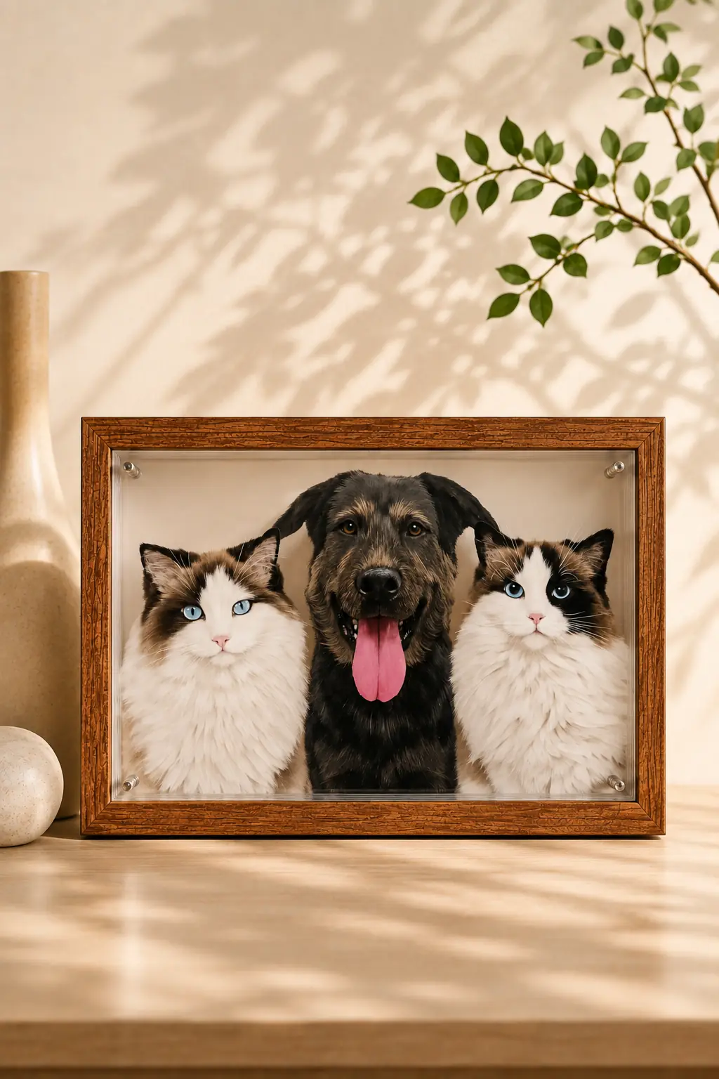 16 × 12 in (40 × 30 cm) Full Body / Multi-Pet Portrait